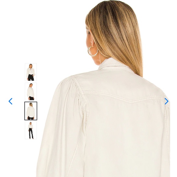 Free People With Love Top Size M Worn White Wash - Picture 5 of 9